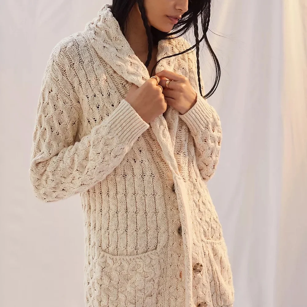 Anthropologie Pilcro Textured Longline Cardigan NWT Extra Large - Picture 2 of 7